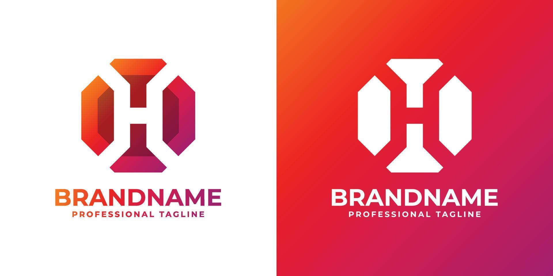 Octagon Letter H Technology Logo, suitable for any business related to technology with H initials. vector
