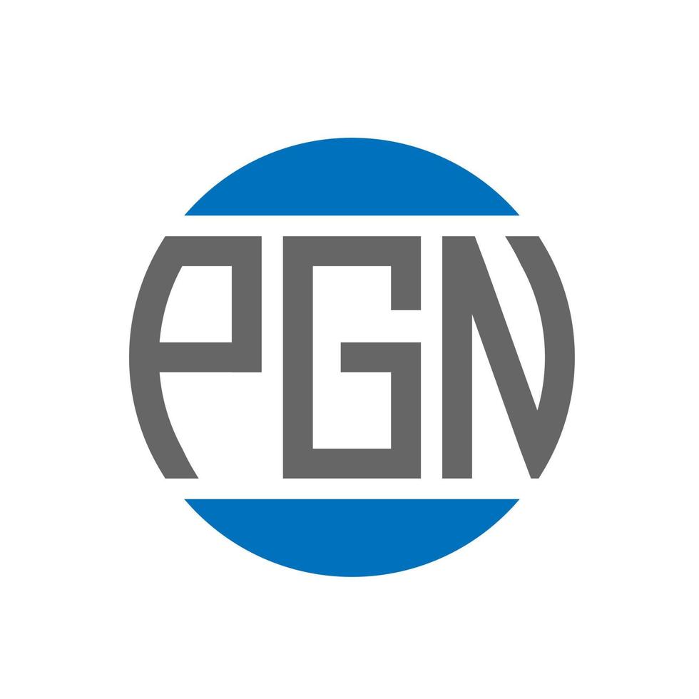 PGN letter logo design on white background. PGN creative initials circle logo concept. PGN letter design. vector