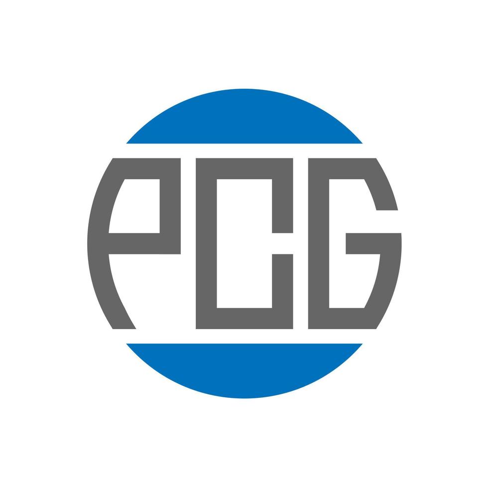 PCG letter logo design on white background. PCG creative initials