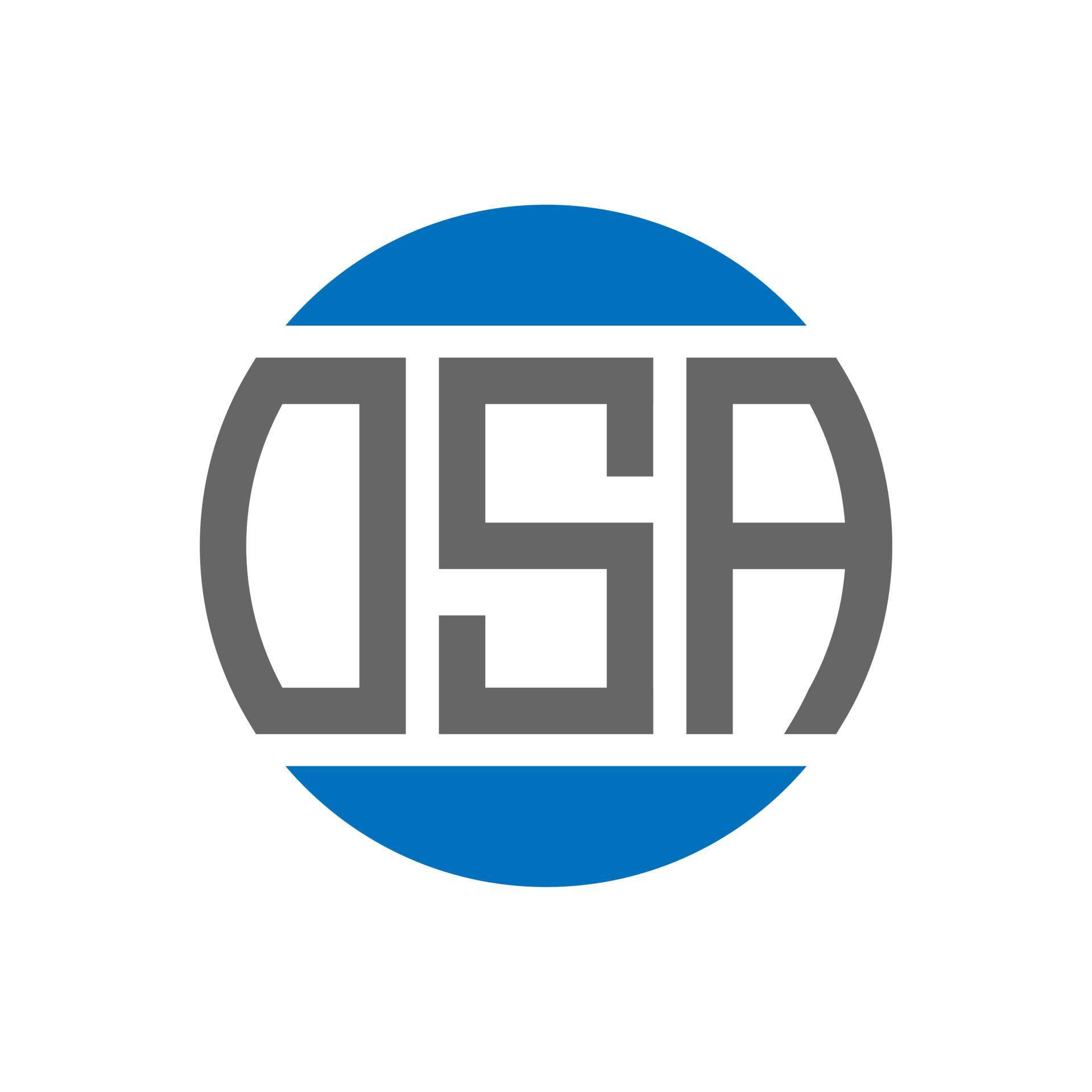 OSA letter logo design on white background. OSA creative initials ...