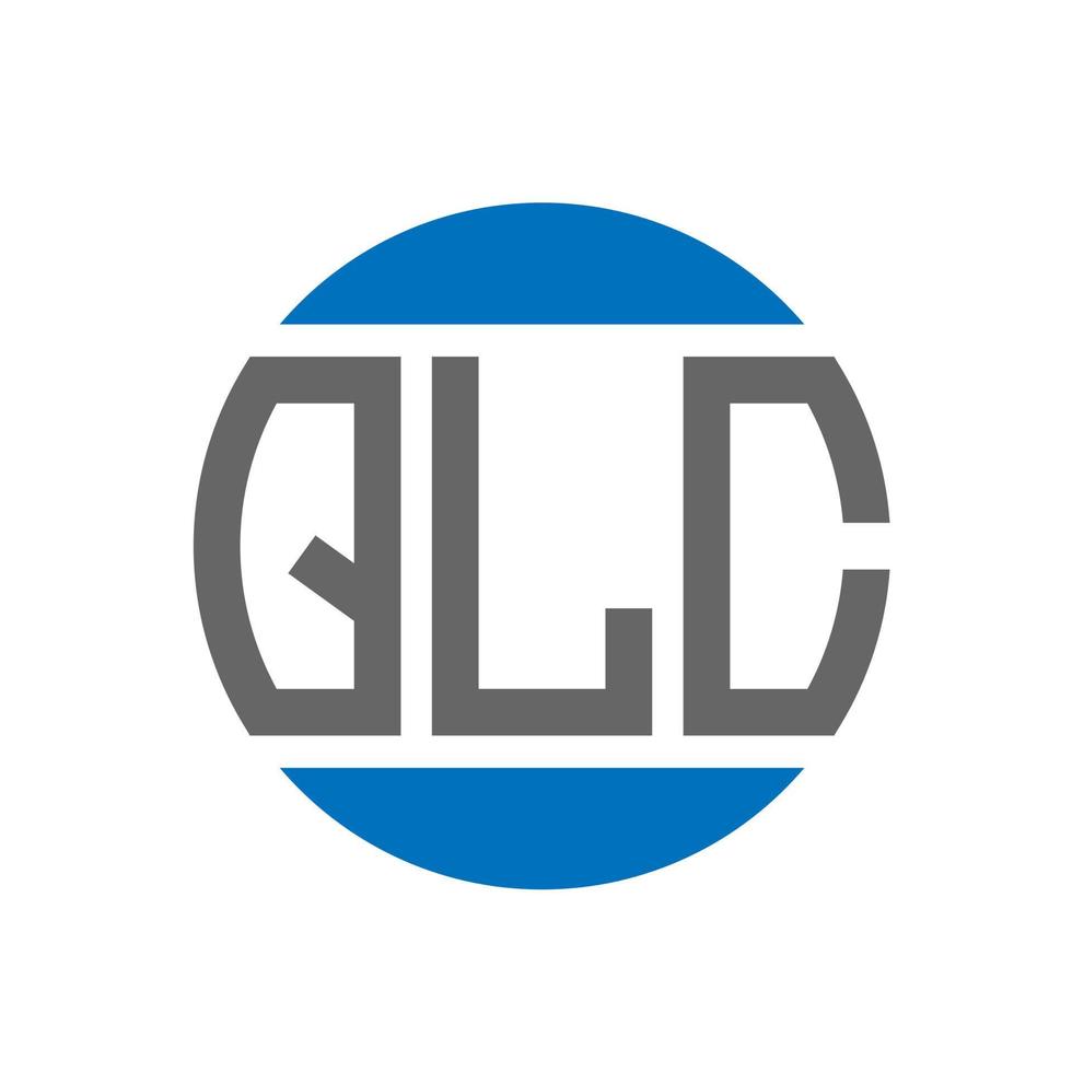 diseño de logotipo de letra qlc sobre fondo blanco. concepto de logotipo de círculo de iniciales creativas qlc. diseño de letras qlc. vector