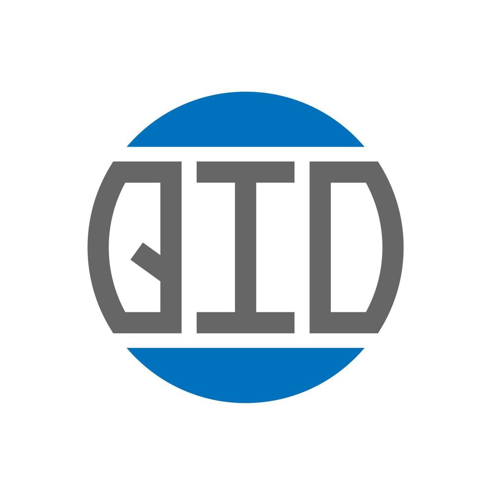 QIO letter logo design on white background. QIO creative initials circle logo concept. QIO letter design. vector