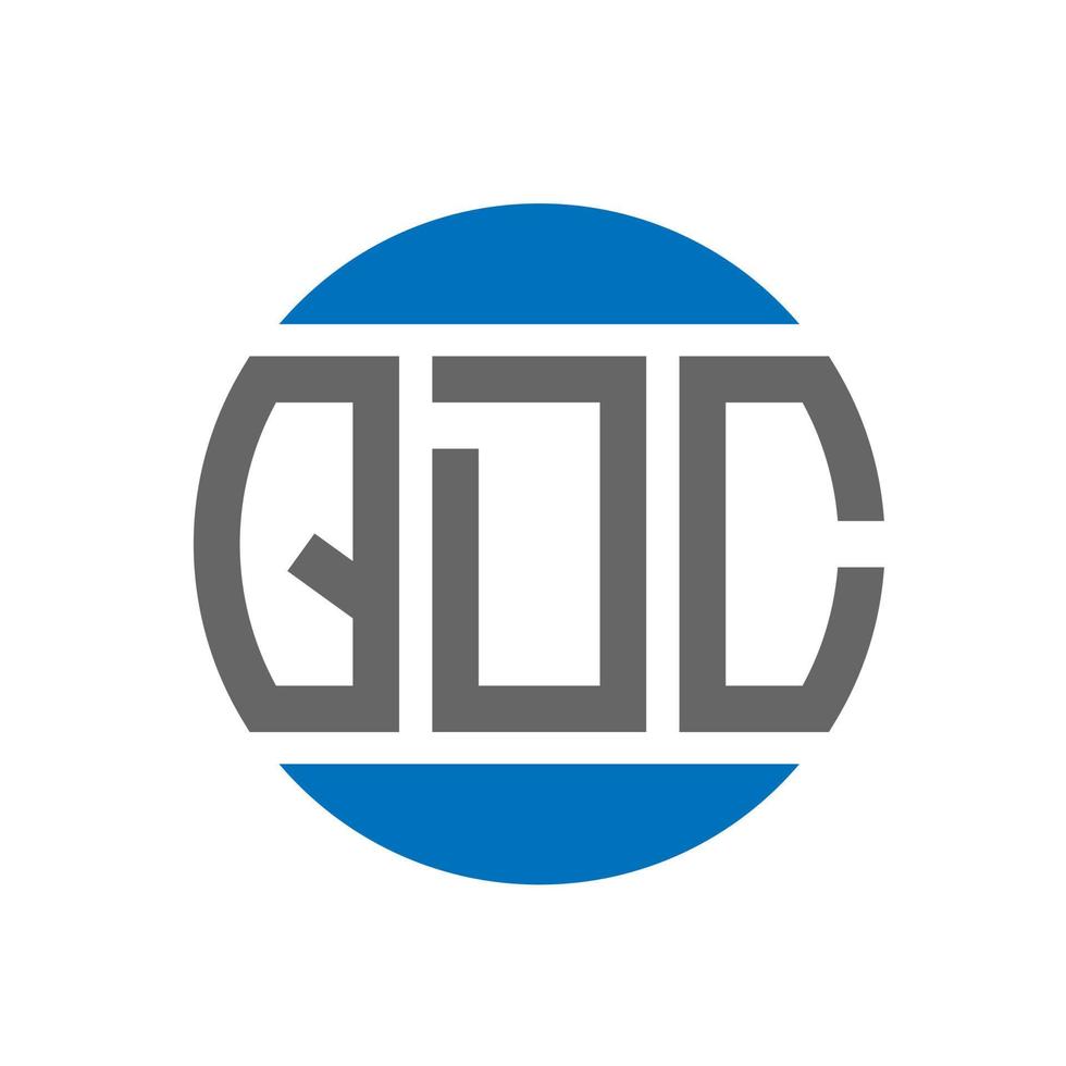 QDC letter logo design on white background. QDC creative initials ...