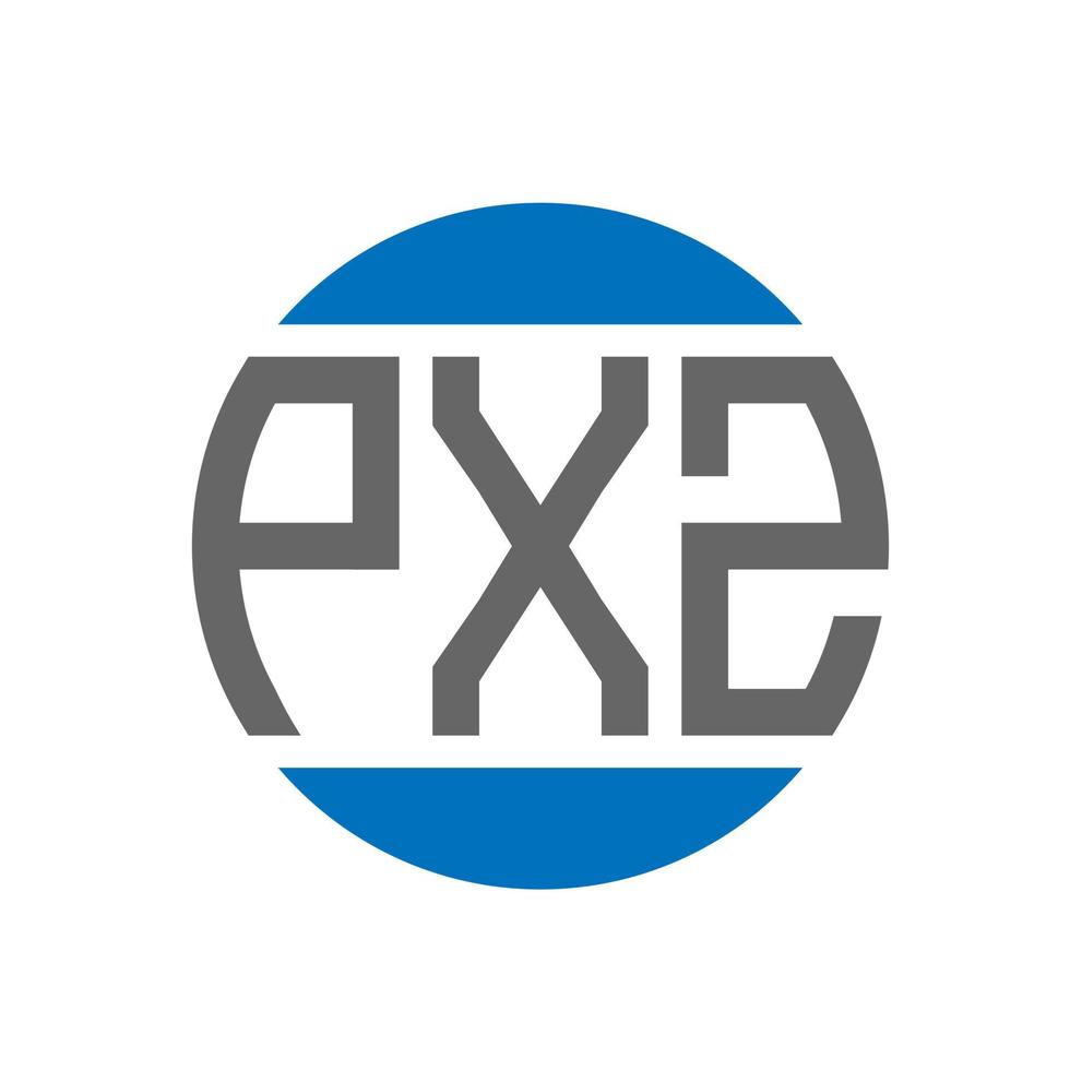 PXZ letter logo design on white background. PXZ creative initials