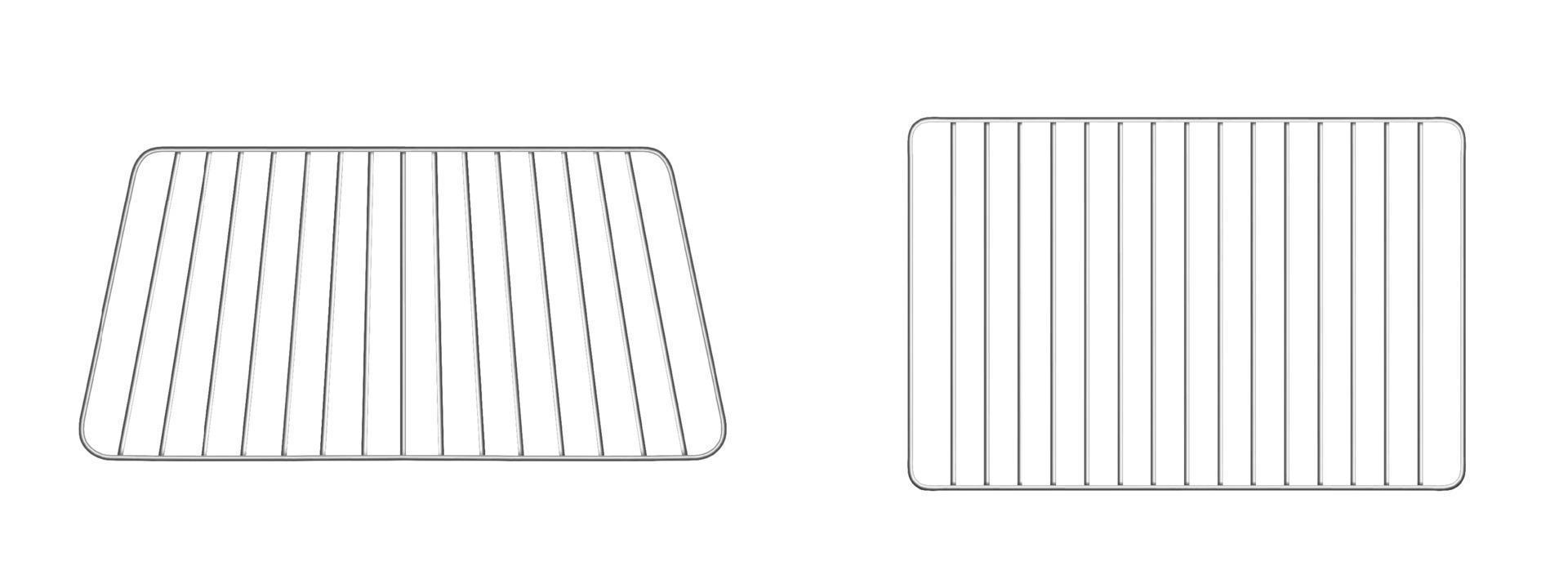 Rejilla para horno, parrilla, rejilla para barbacoa, equipo de cocina de acero. vector