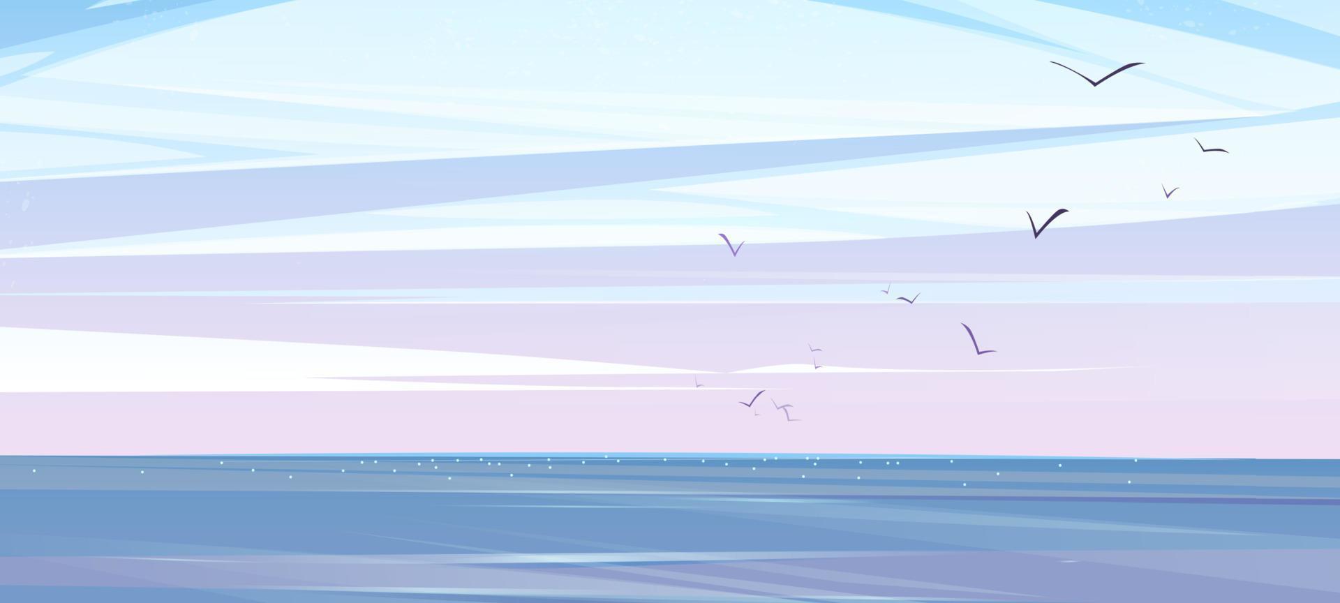 Early morning sky or heaven and water surface vector