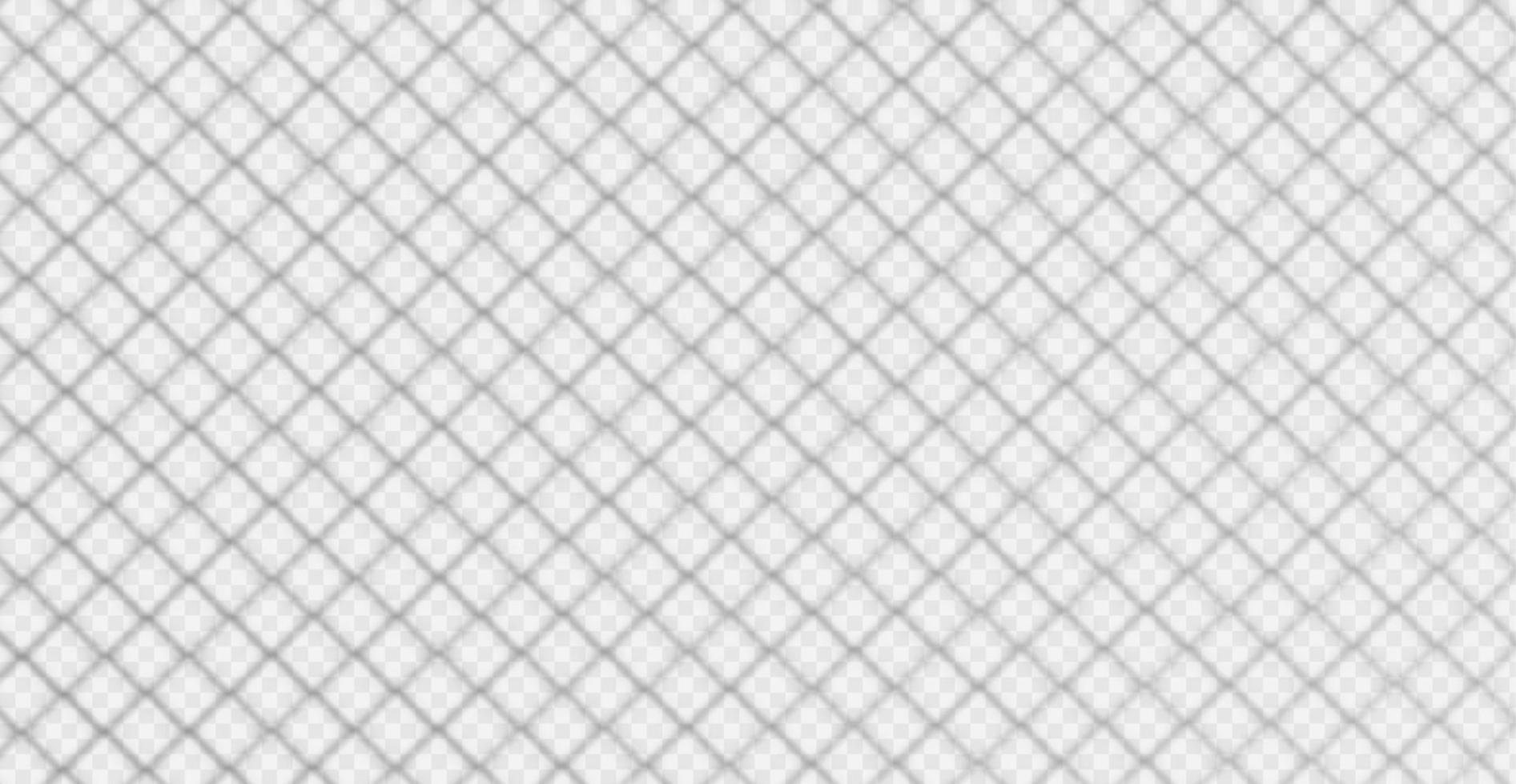 Shadow effect of metal fence mesh vector