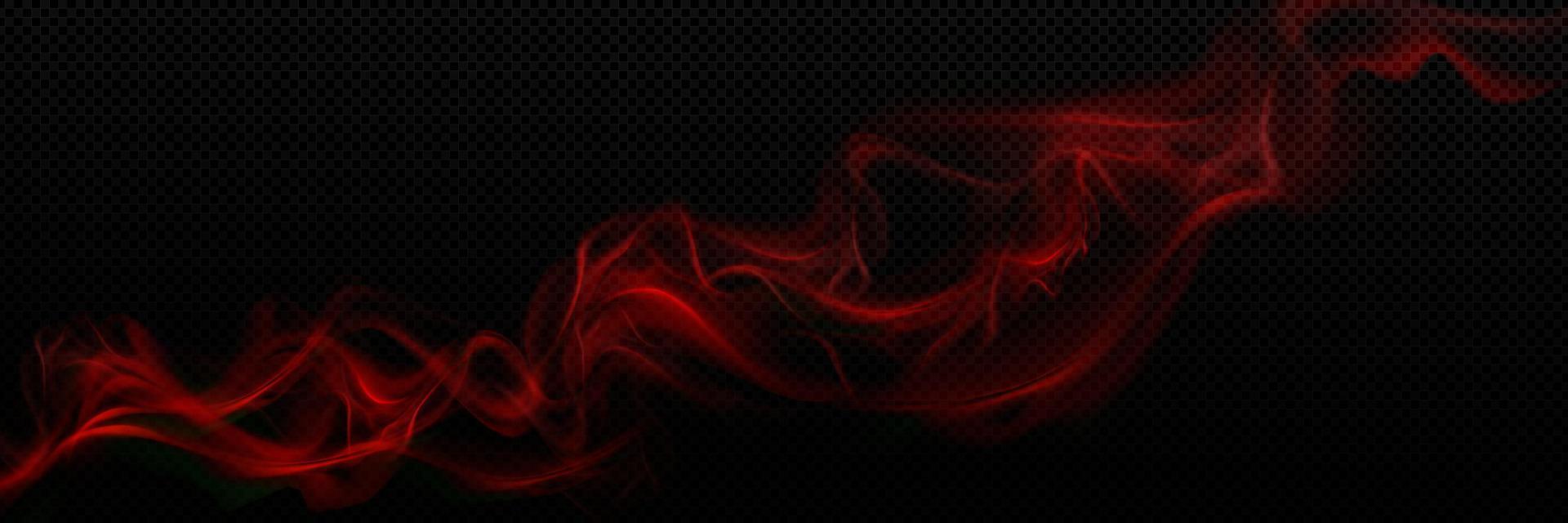 Red smoke trail, realistic perfume smell, swirl vector