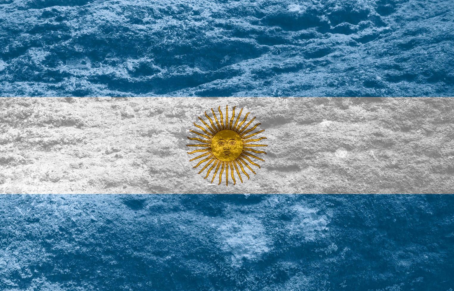 textura de la bandera argentina como fondo foto