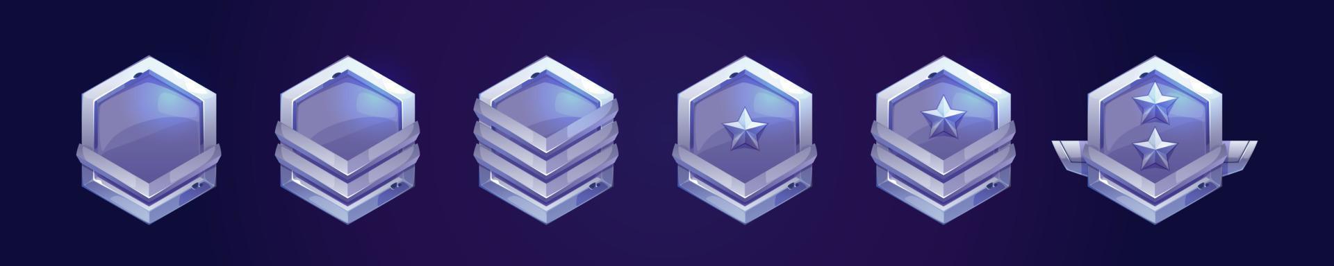 insignias militares, insignias de rango del ejército vector