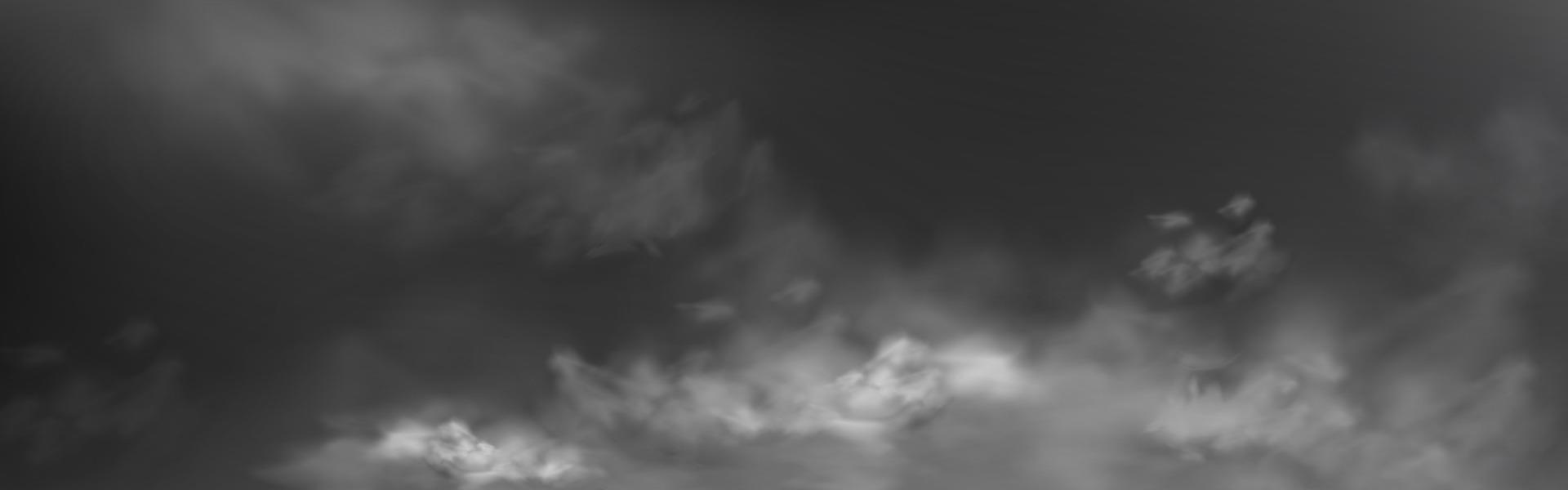 Smoke, fog, clouds or sky monochrome background vector