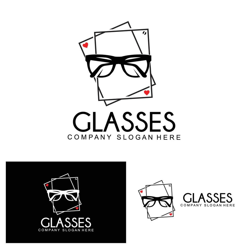 Glasses Logo, Fashion Look Vector, Design For Clothing Store, Glasses Shop, Eye Care Eye Salon vector