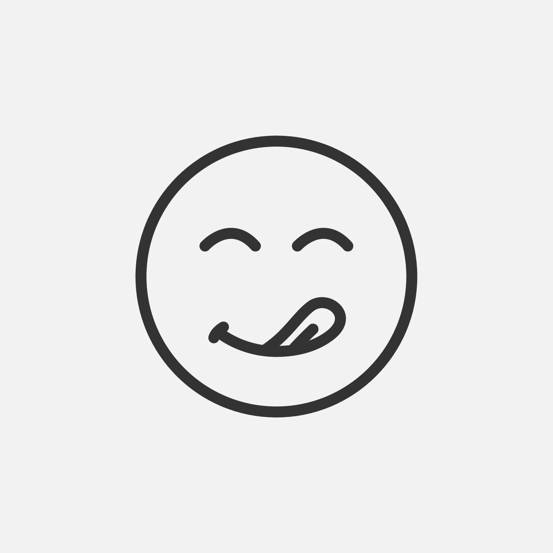 Outline Delicious Tasty Food Symbol Yummy And Hungry Smile Emoji With outline-delicious-tasty-food-symbol-yummy-and-hungry-smile-emoji-with