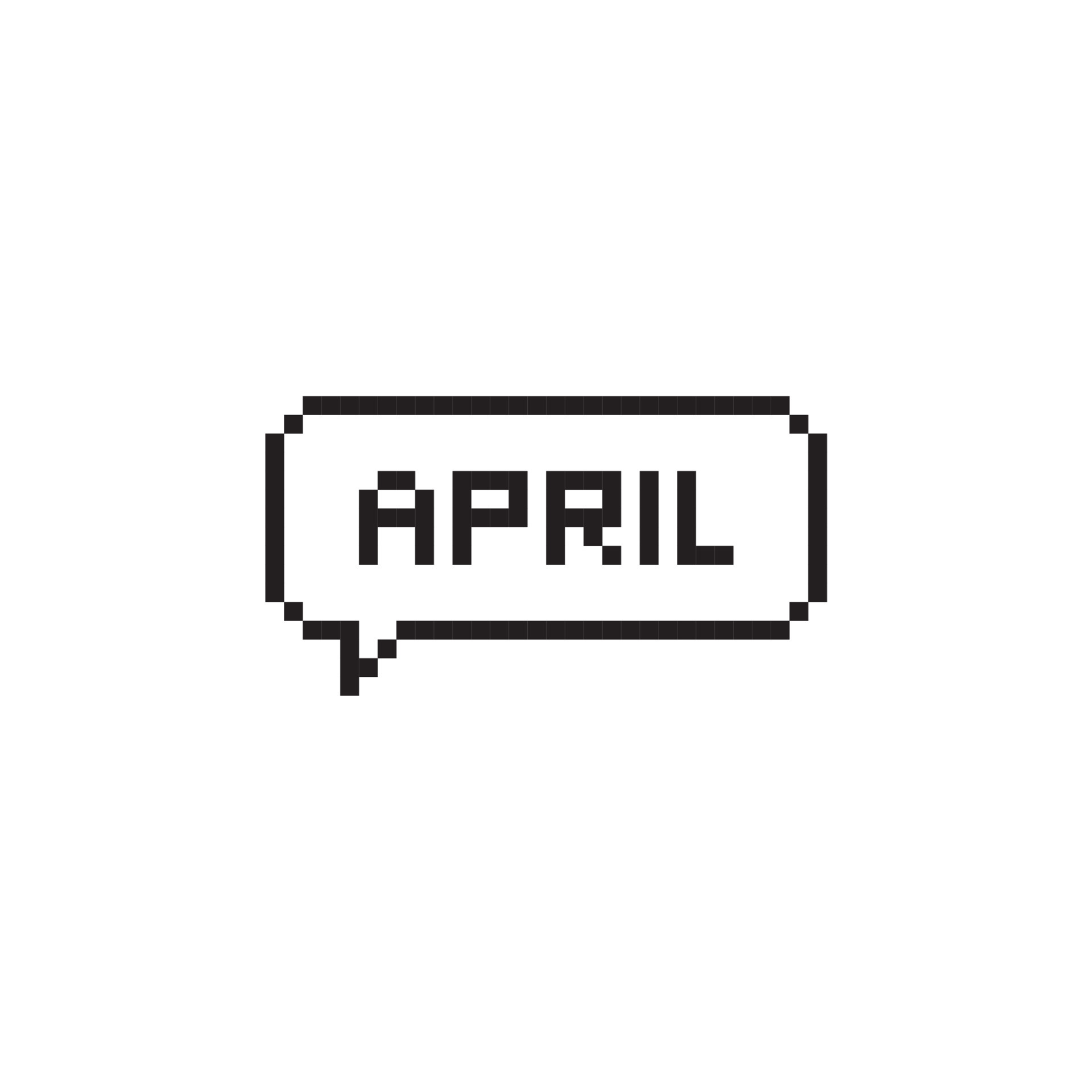 Month Of April Pixel Art Lettering In Speech Bubble 16267478 Vector month-of-april-pixel-art-lettering-in-speech-bubble-16267478-vector