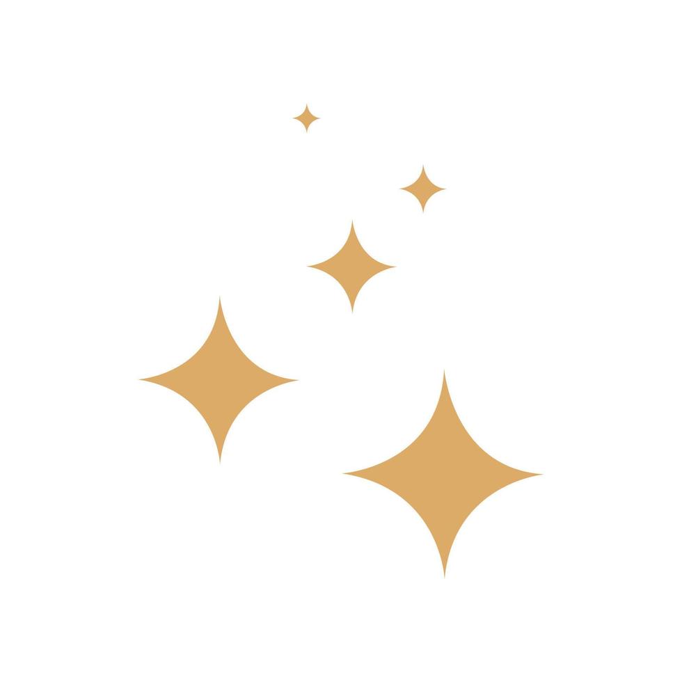 iconos de estrellas. estrellas parpadeantes, destellos, estrellas parpadeantes ilustración vectorial. vector