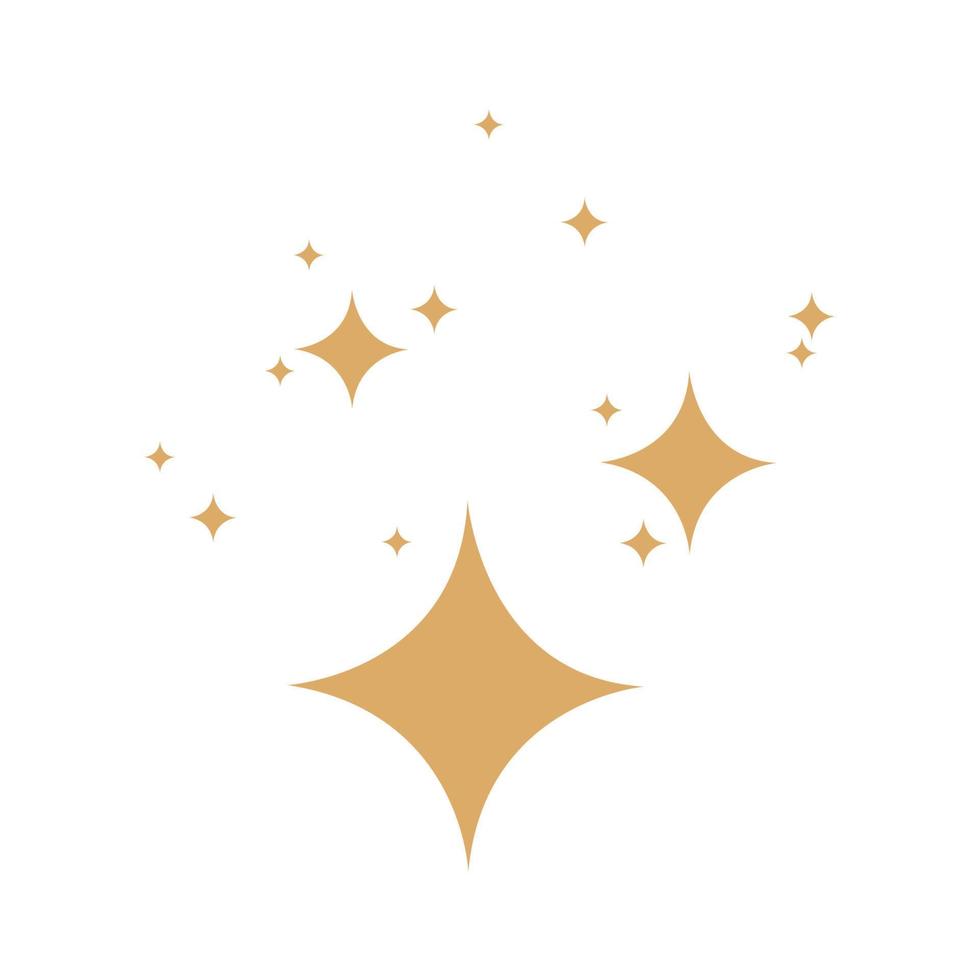 iconos de estrellas. estrellas parpadeantes, destellos, estrellas parpadeantes ilustración vectorial. vector