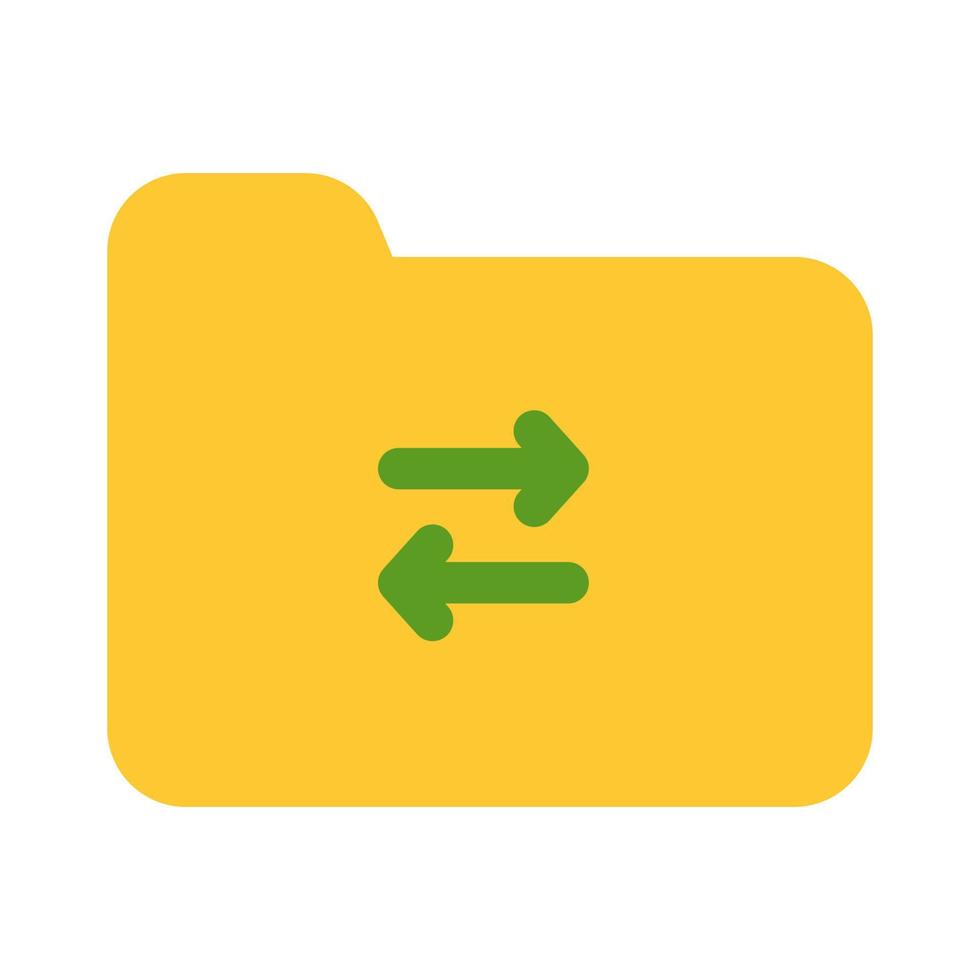 Share Transfer Folder Icon vector