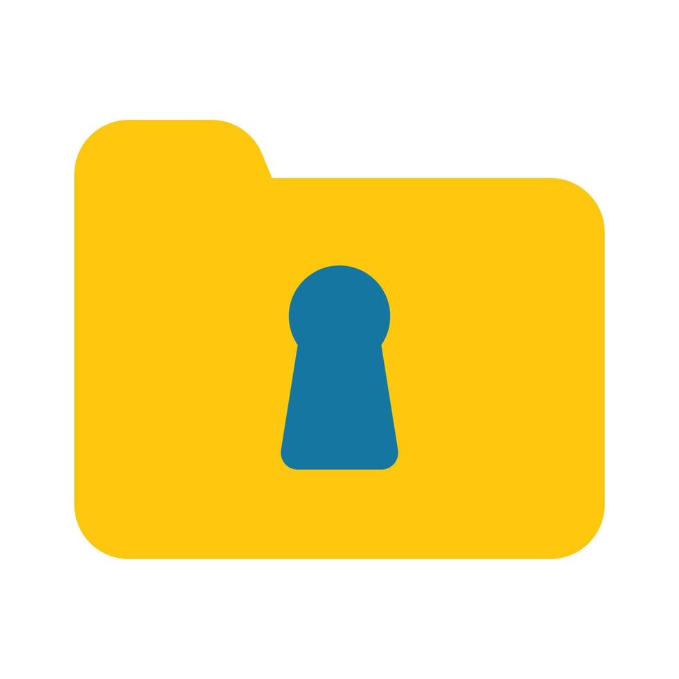 Encrypted Secure Folder Icon vector