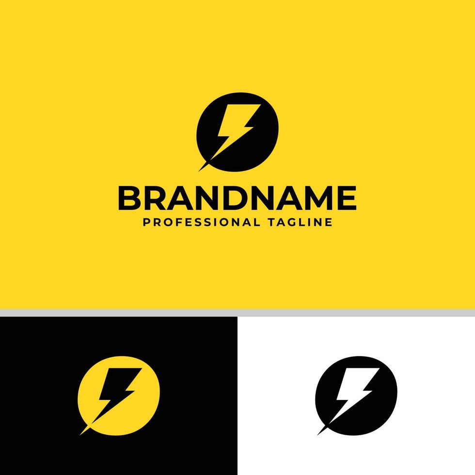 Letter O Bolt Logo, suitable for any business related to electricity with O initials. vector