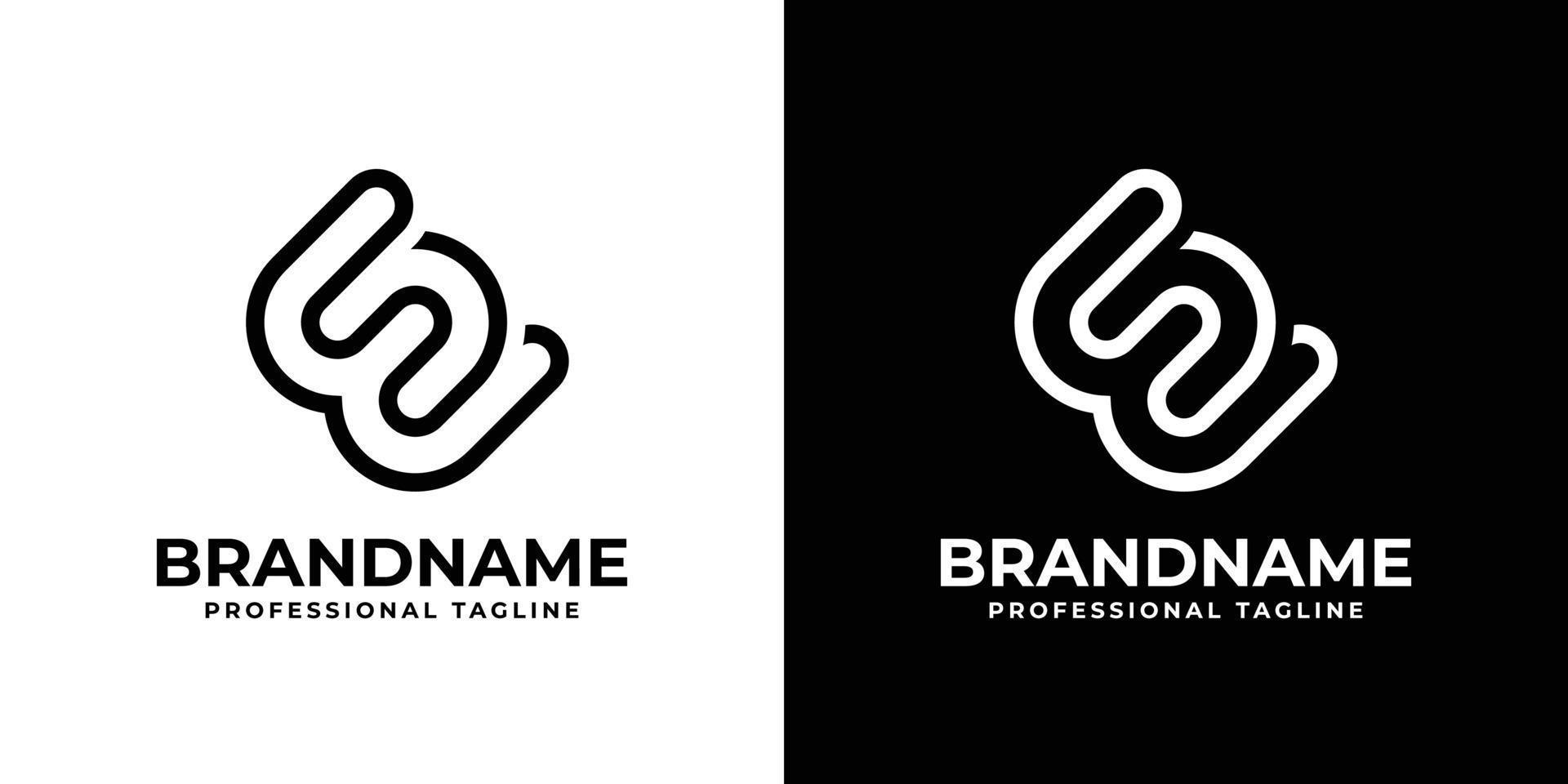 Simple Letter EN Monogram Logo, suitable for any business EN or NE initials. vector