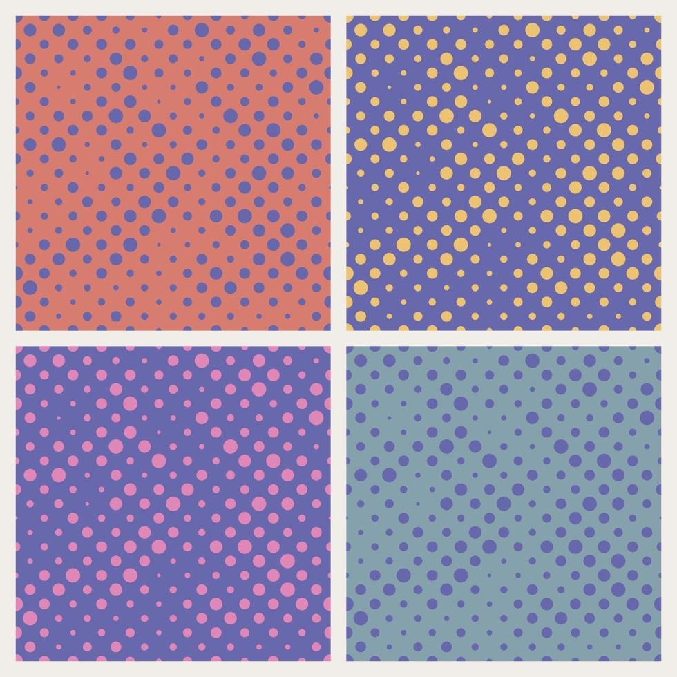 Polka Dot Background Image Set vector