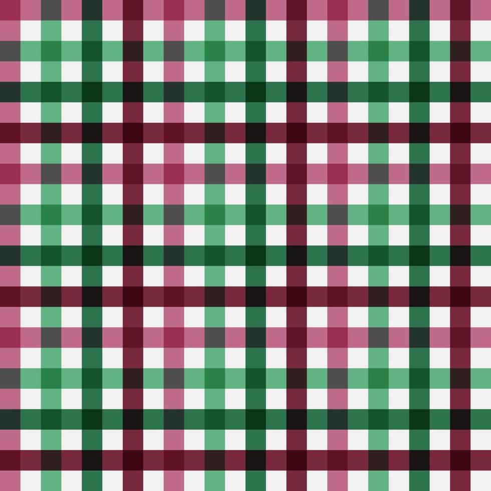 Red Green Seamless Plaid Background Pattern vector