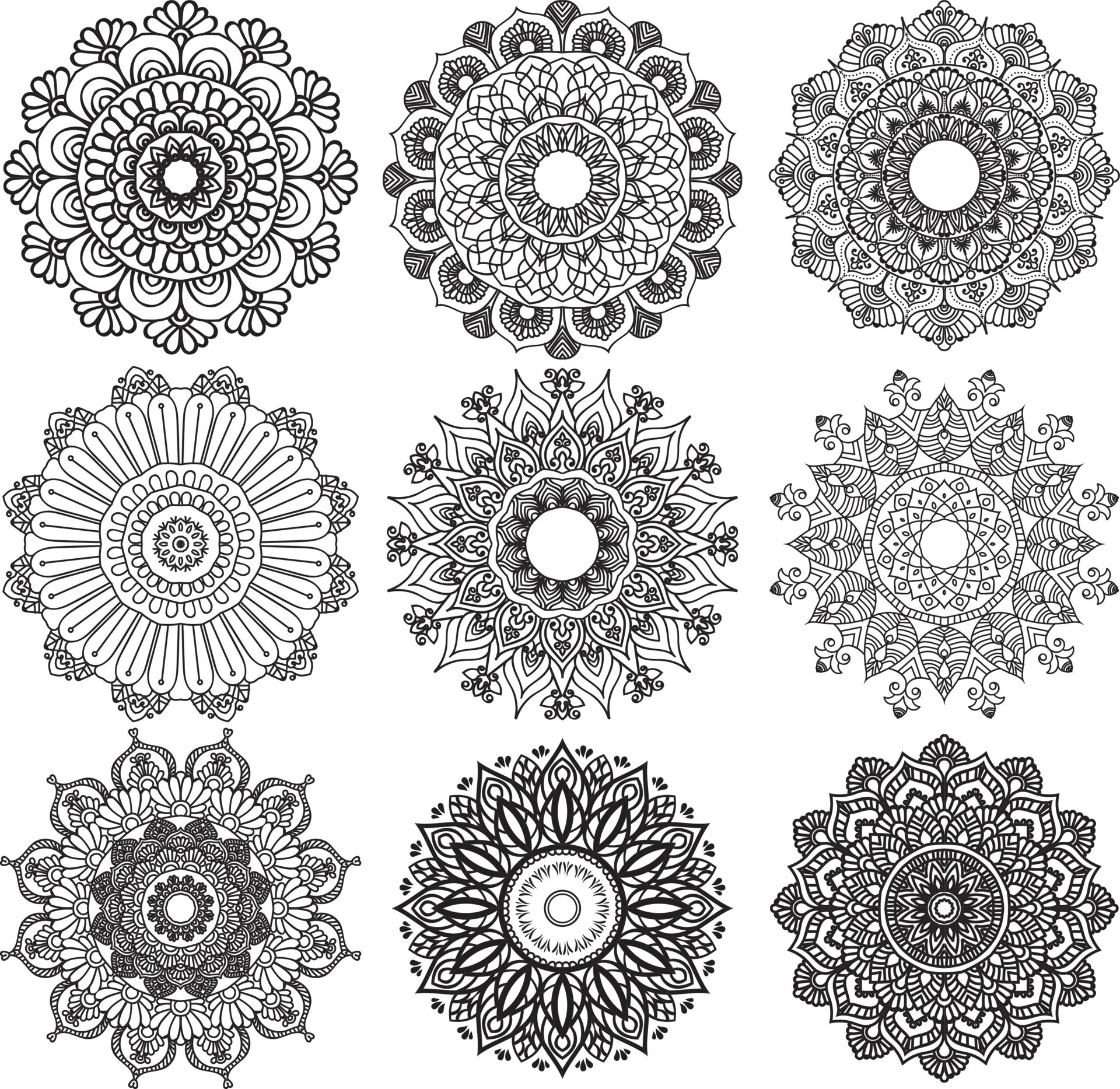 creative vector mandala art design 16268649 Vector Art at Vecteezy