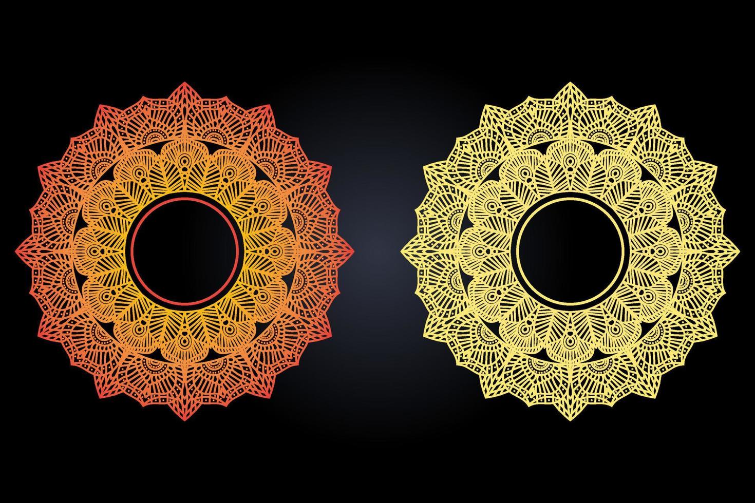 vector Mandala ornament Vintage ornaments vector for design elements