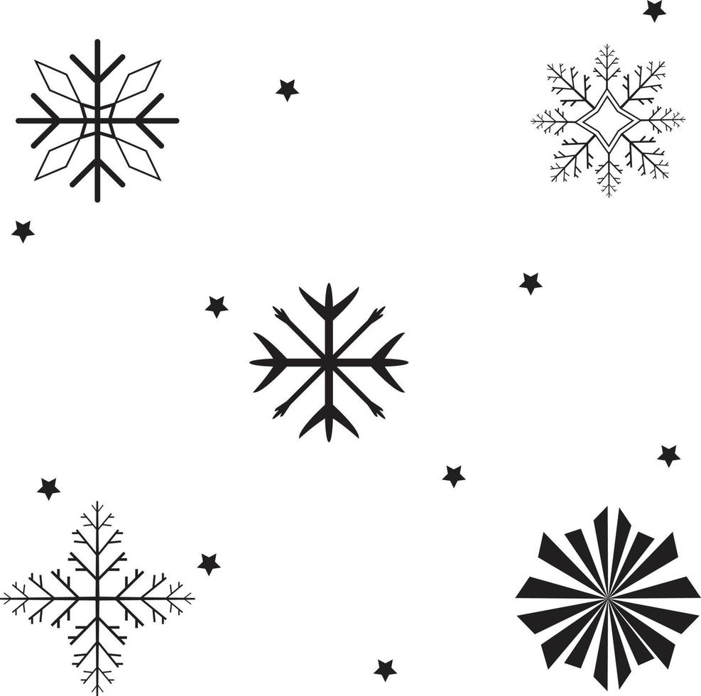 Snowflake Vector Editable EPS File
