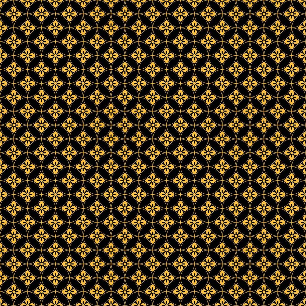 oriental style flower pattern background vector