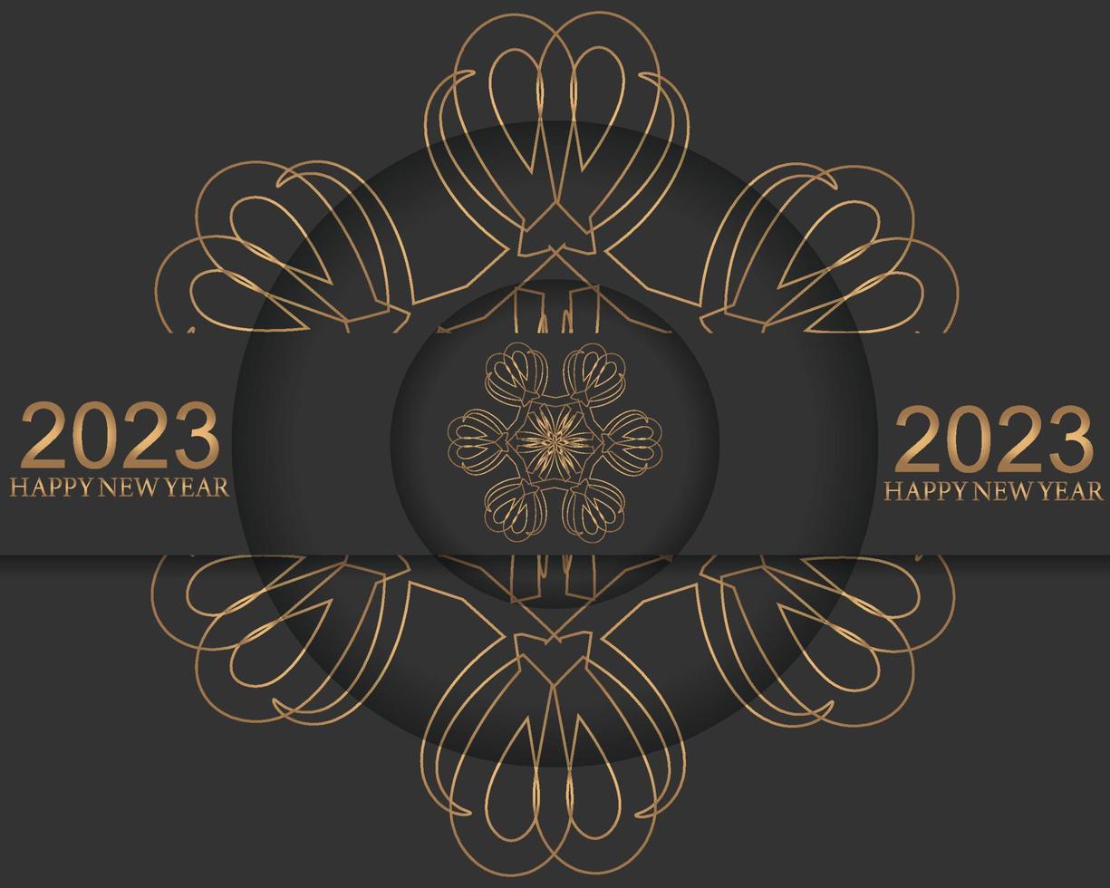 2023 Happy new year background design. greeting card, banner, poster. vector illustration. excellent design.