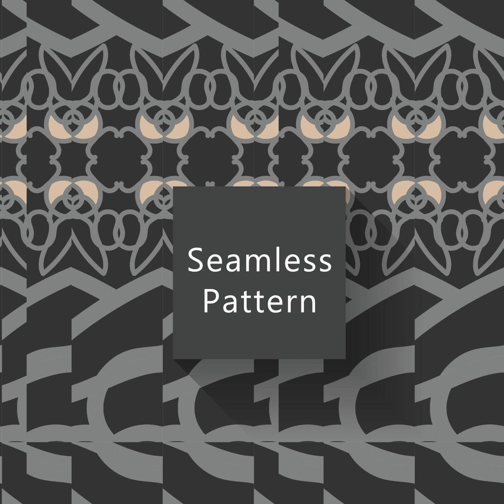 Abstract geometric with textures seamless pattern vector