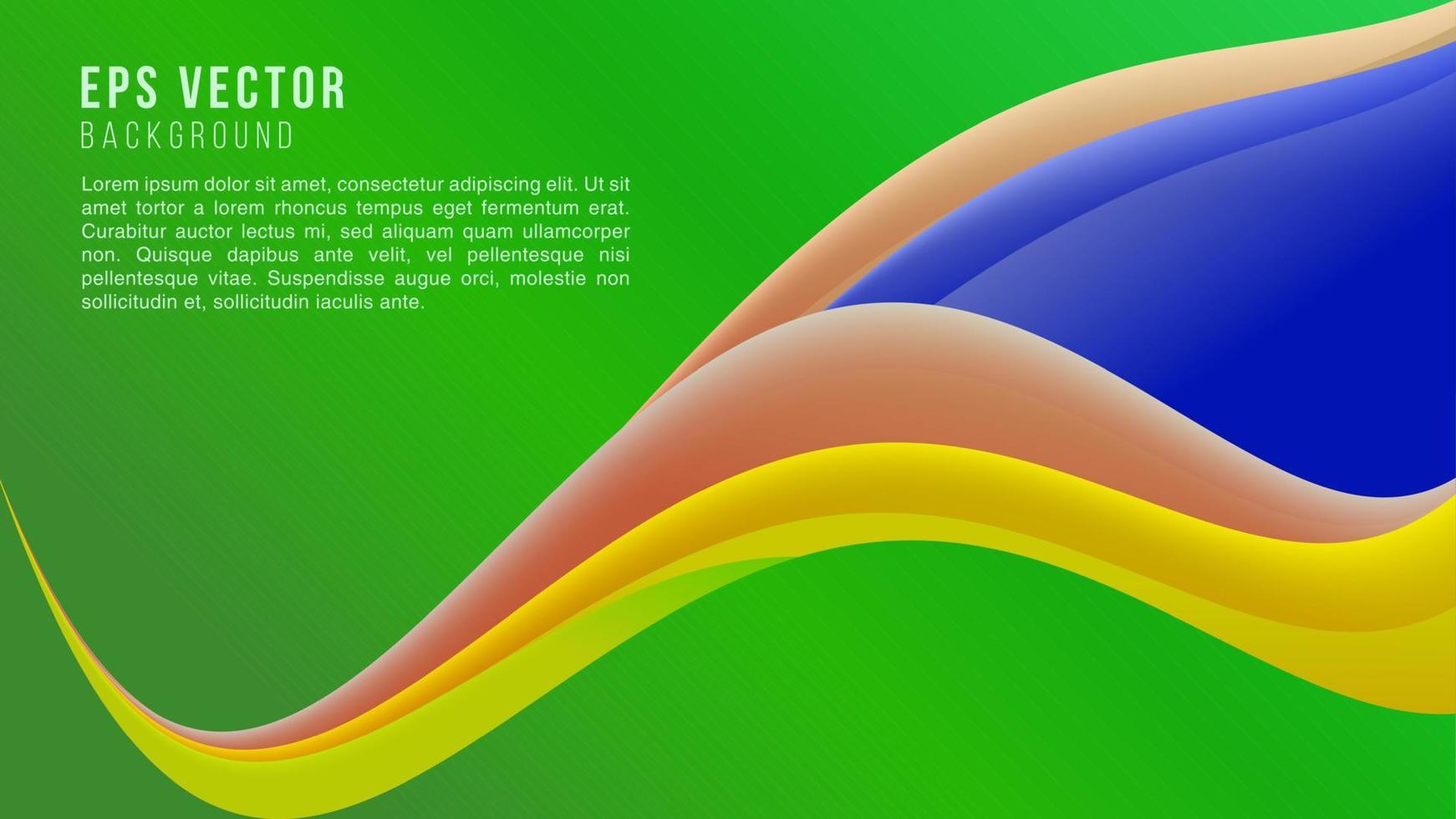 fondo geométrico verde colorido. composición de formas de degradado de moda. diseño de fondo fresco para carteles. ilustración vectorial vector