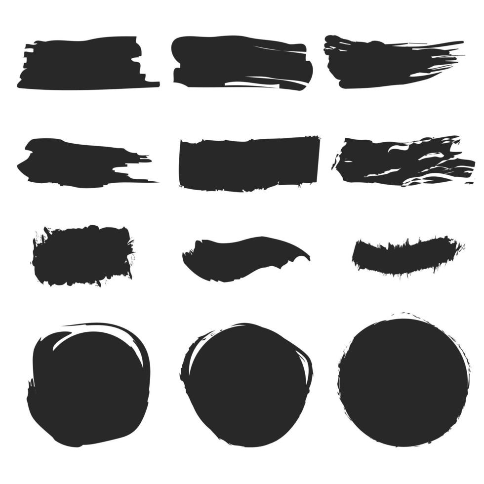 Paint Brush Strokes vector