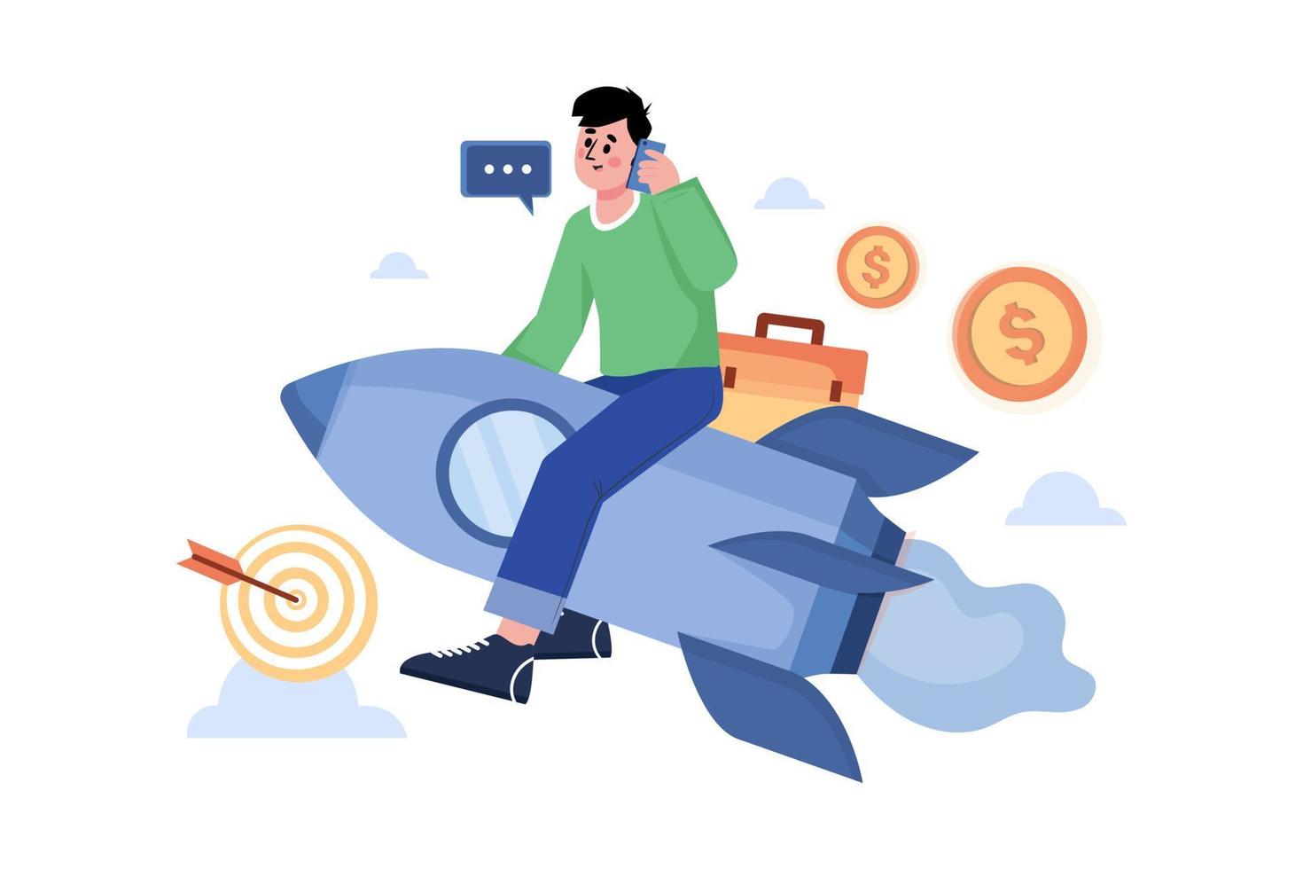 Startup Life Vector Illustration Concept