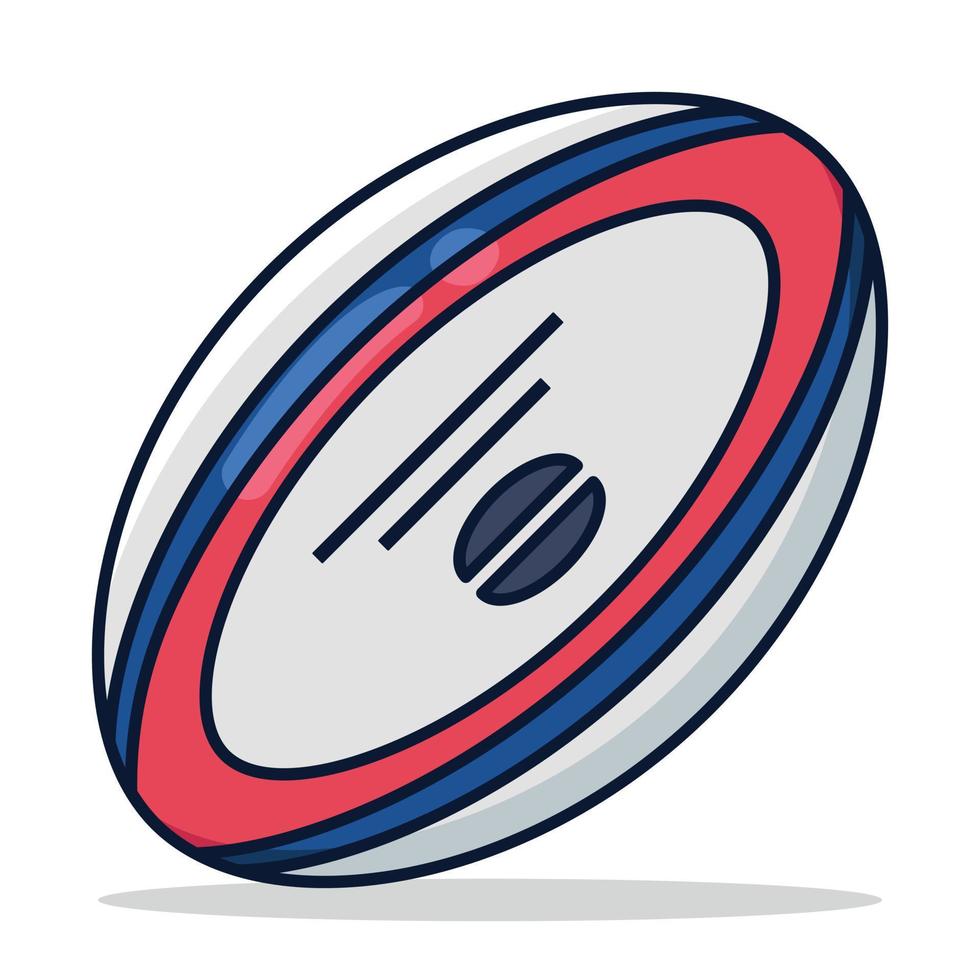 Rugby Ball Cartoon Style vector