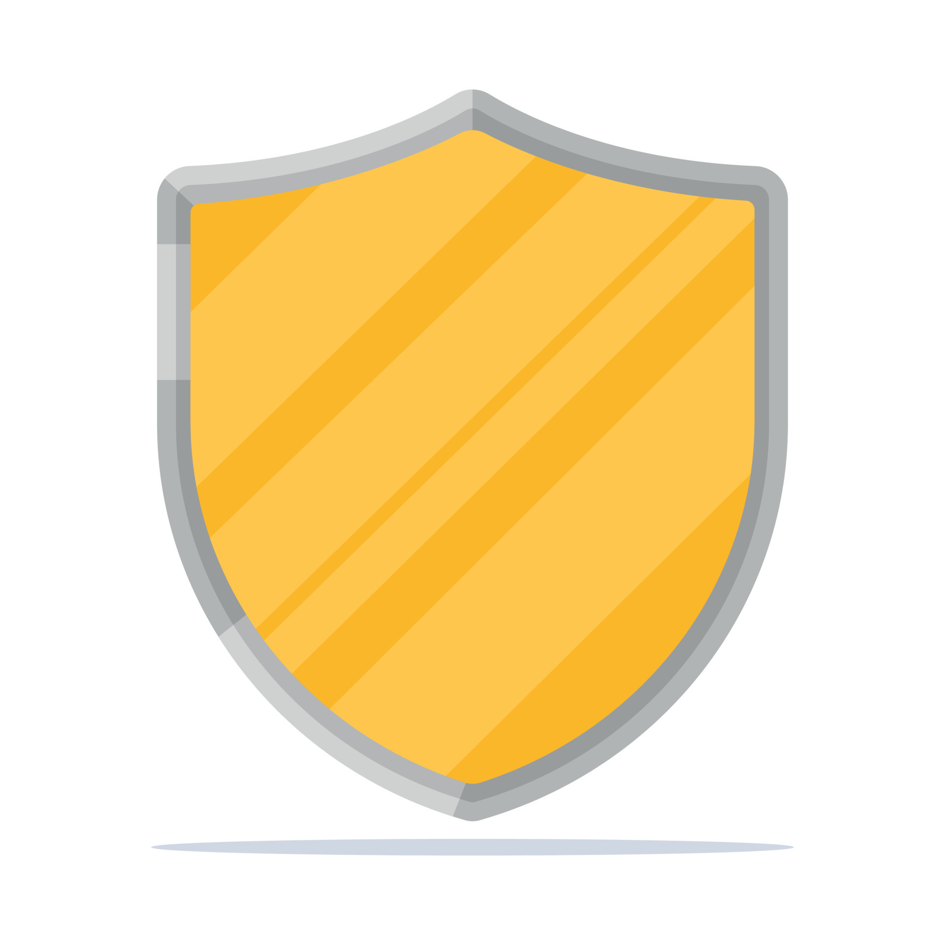 Yellow Security Shield 16269644 Vector Art at Vecteezy