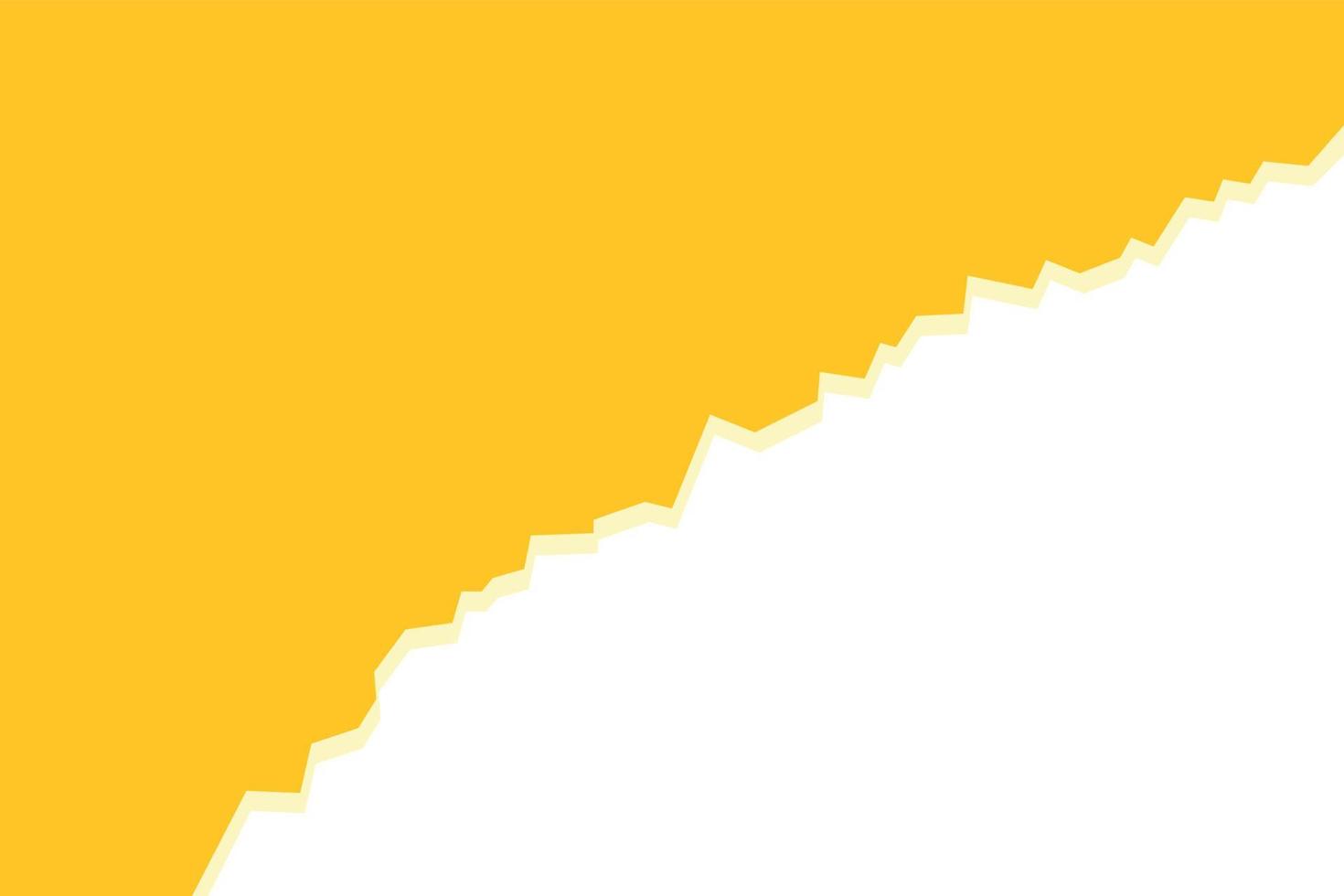 Yellow Paper Torn Background vector