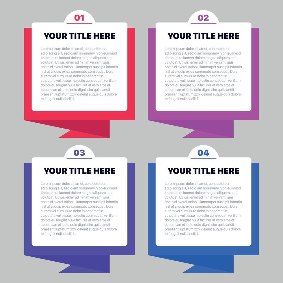 Infographic Message Banners vector