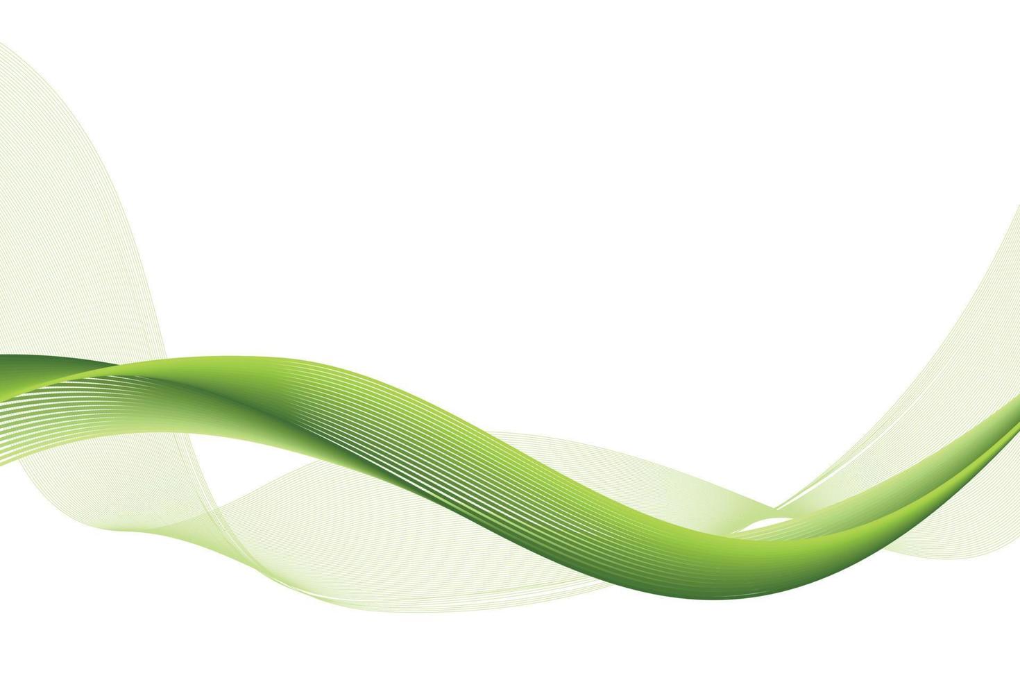 Wave Abstract Lines Light Green Background vector