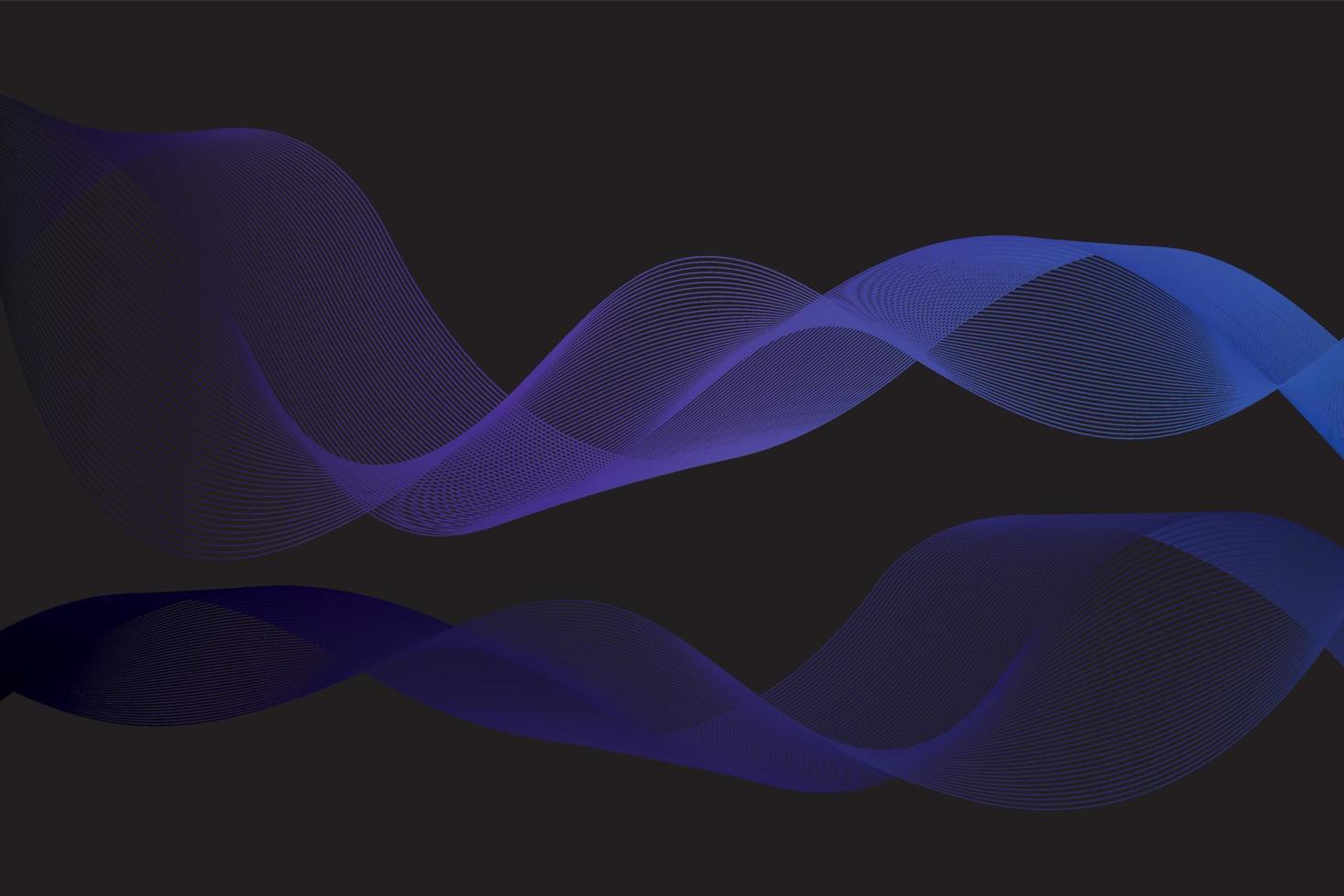Purple Blue Wavey Lines Abstract Background vector