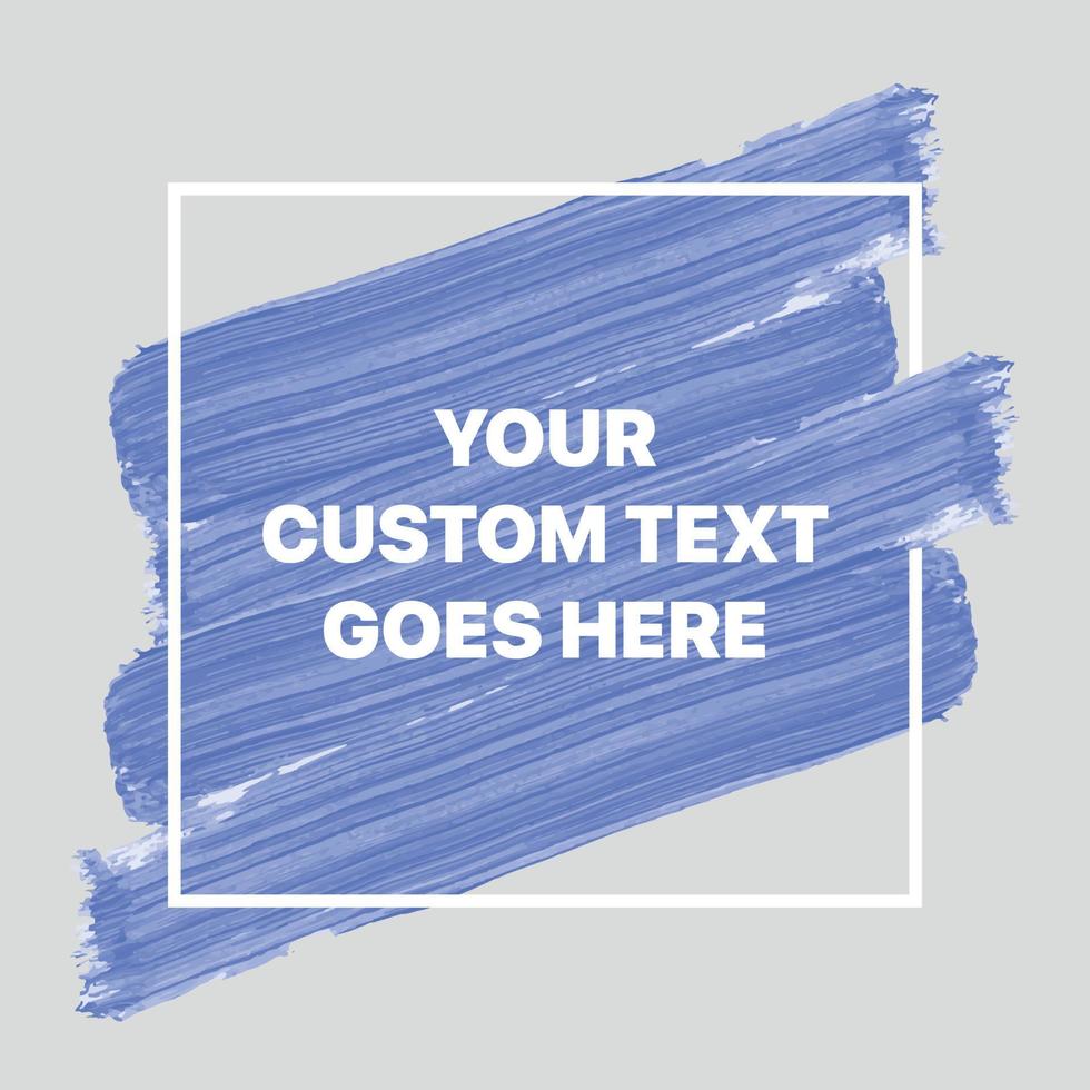 Paint Brush Stroke Banner Frame vector