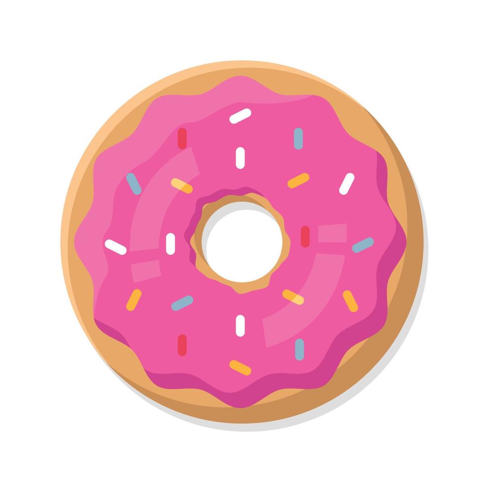 Flat Style Donut vector