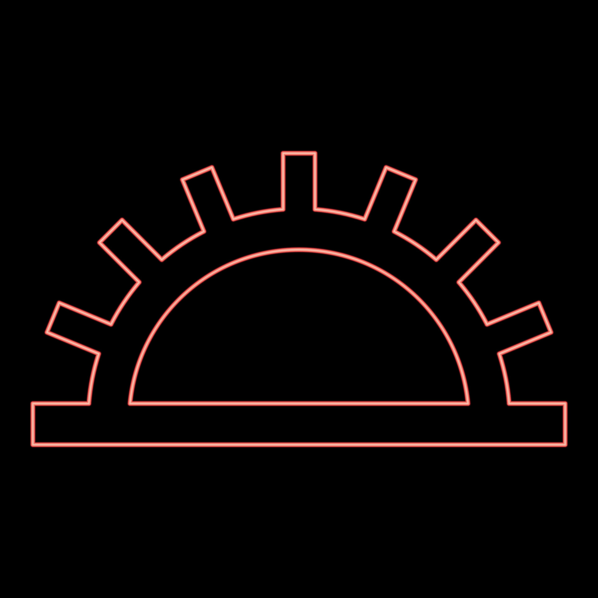 Neon medium light fastness Designation on the wallpaper symbol icon