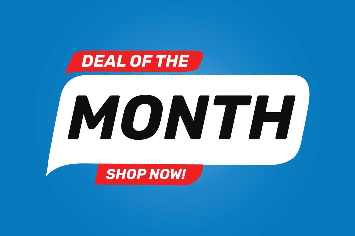 Deal of month sale offer advertising banner design 16269915 Vector Art