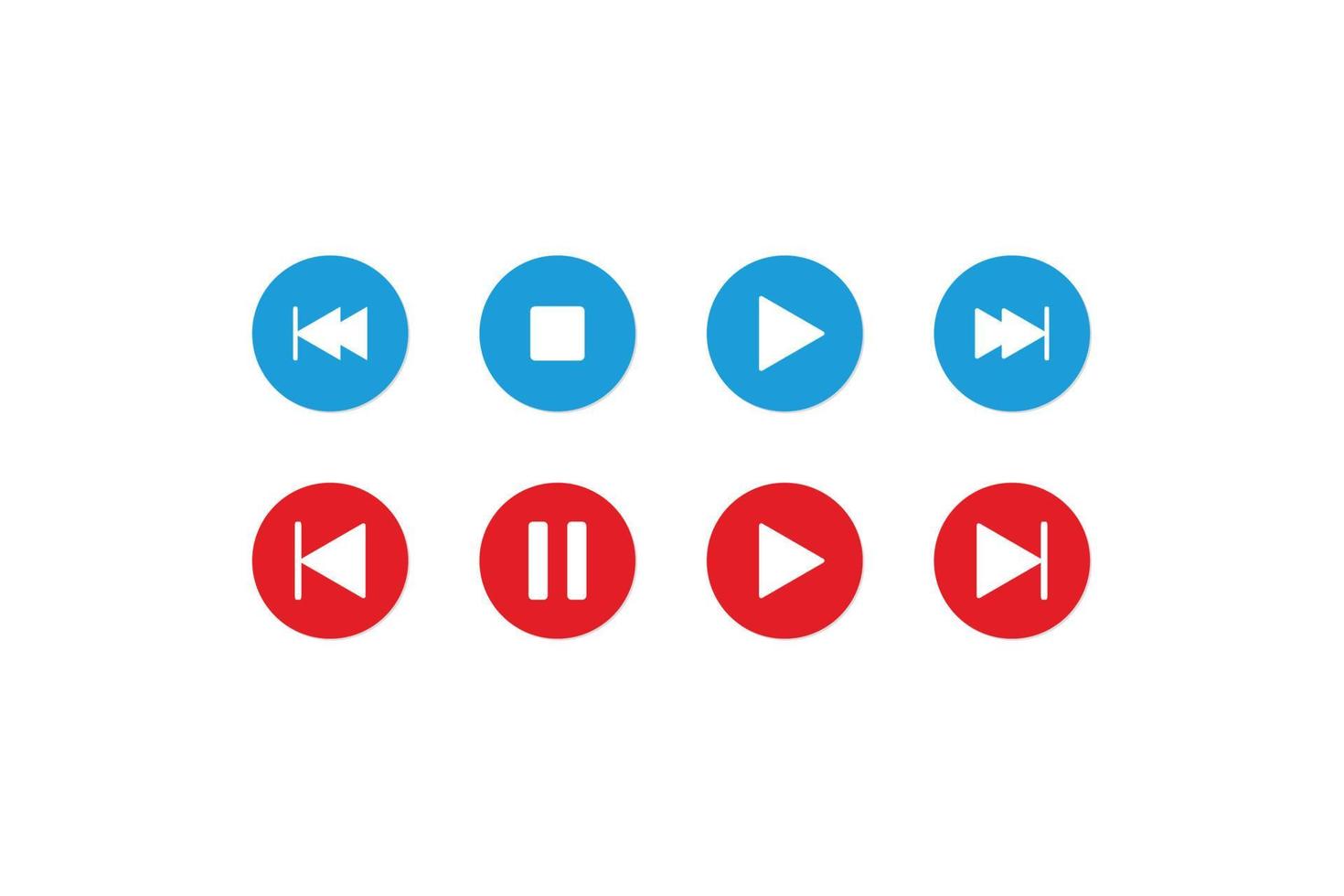 Vector media icon set collection 16269924 Vector Art at Vecteezy