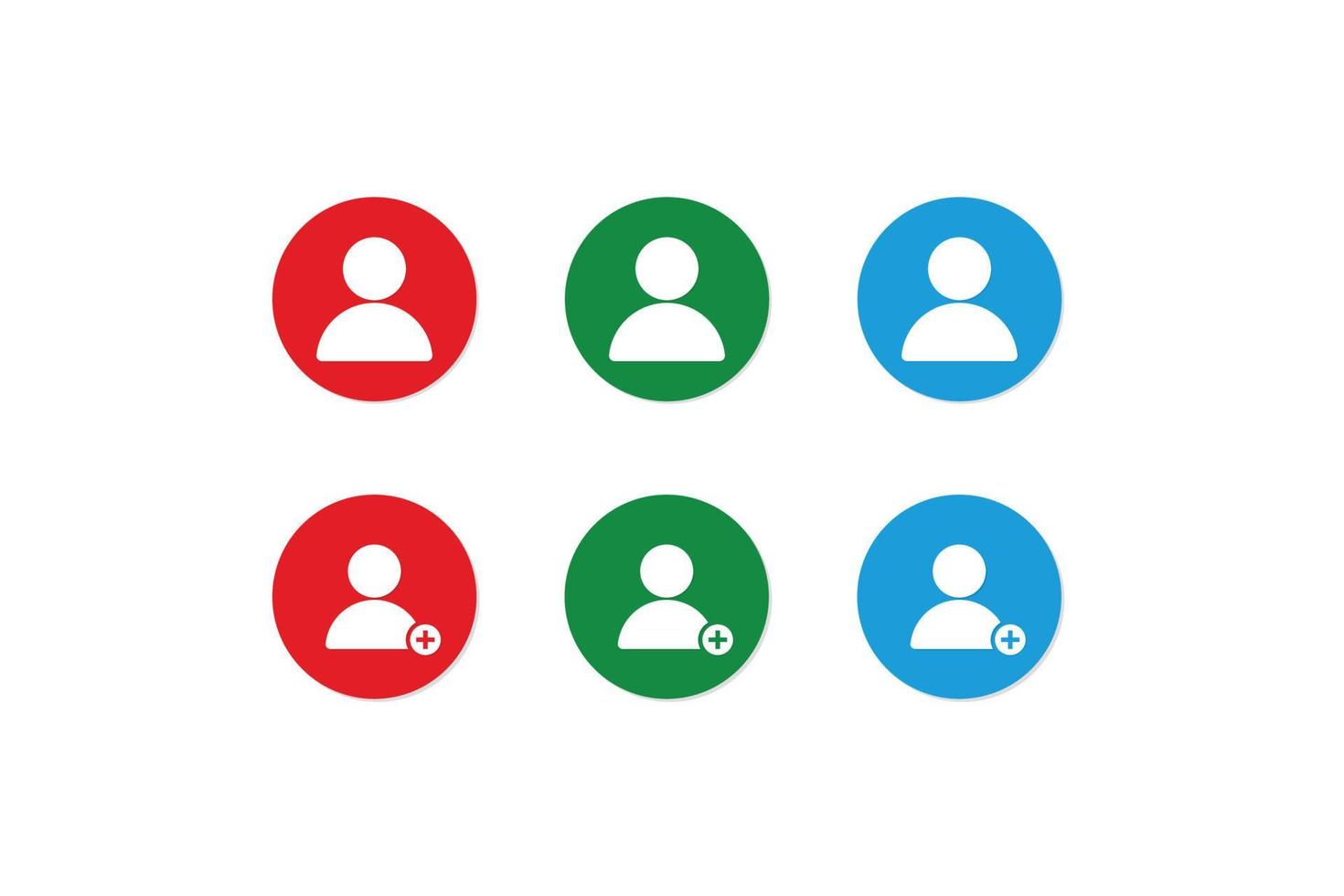 User icon set vector element