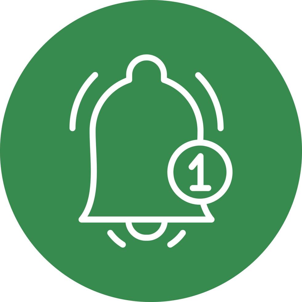 diseño de icono de vector de campana de notificación