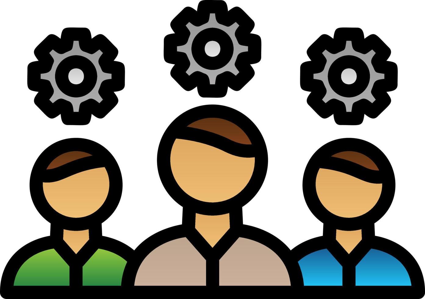 Team Management Vector Icon Design