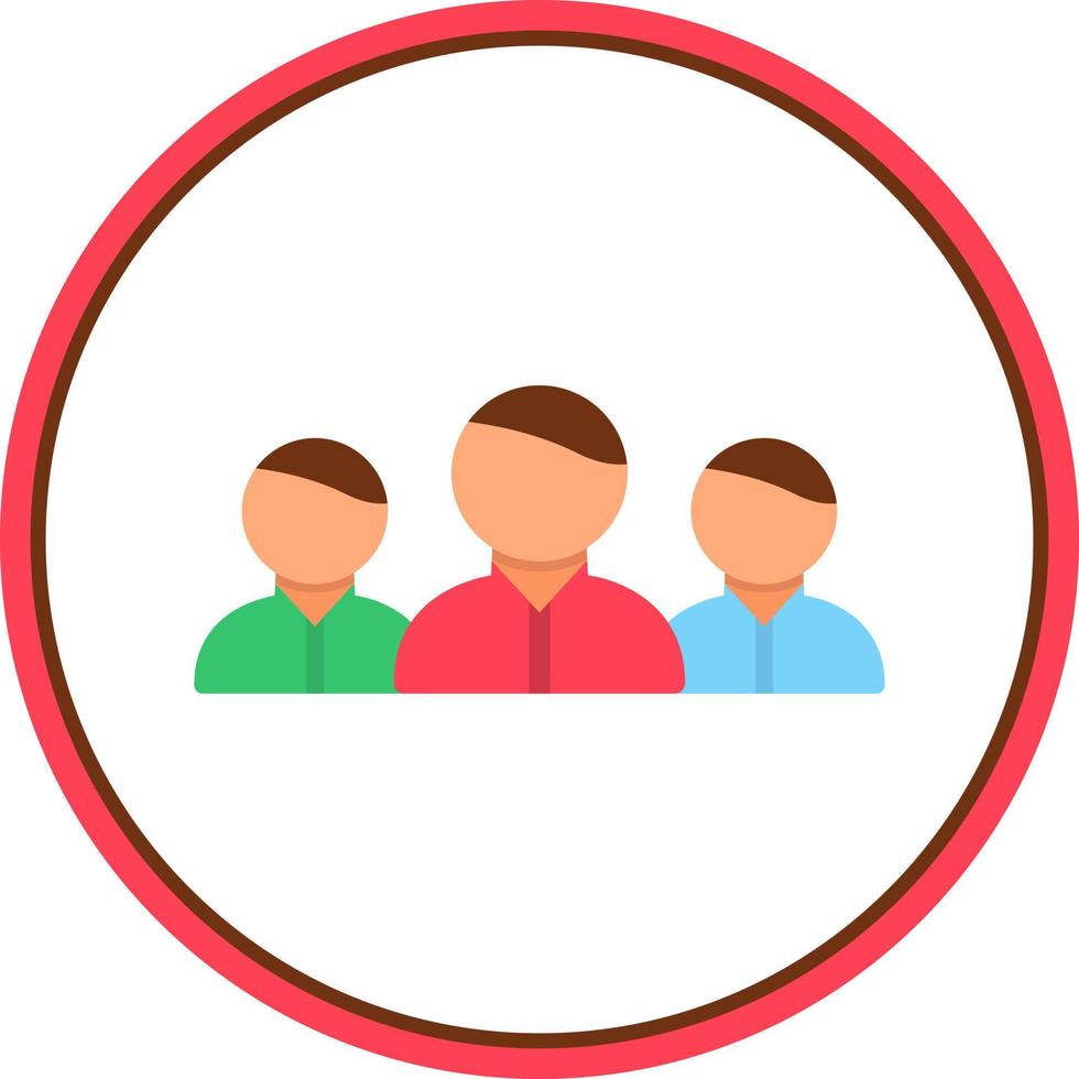 Team Vector Icon Design